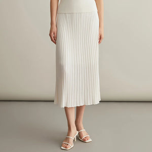 VILZSTUDIOS Elegant High Quality Merino Wool Skirt