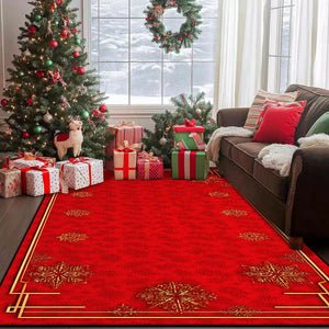 VILZSTUDIOS Luxurious Festive Red Rugs