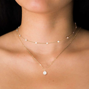 VILZSTUDIOS Gold Pearl Necklace