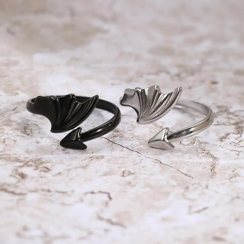 VILZSTUDIOS Vintage Stainless Steel Devil Ring