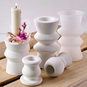 VILZSTUDIOS Modern Nordic Candle Holder Mold