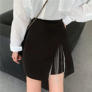 VILZSTUDIOS High Waisted A Line Mini Skirt