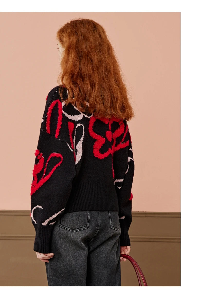 VILZSTUDIOS Cozy Oversized Mock Neck Knit Sweater