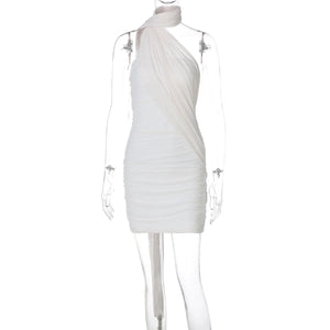 VILZSTUDIOS Sultry Mesh Strapless Backless Ruched Dress