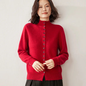 VILZSTUDIOS Luxurious Thick Knit Cashmere Cardigan