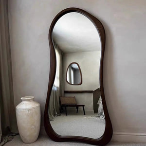 VILZSTUDIOS online celebrity Clothing store Cream Style Dressing Mirror High Definition Hall Bedroom Against The wall Floor-Standing Mirror
