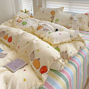 VILZSTUDIOS Luxurious Soft Twin-Queen Duvet Bedding Set