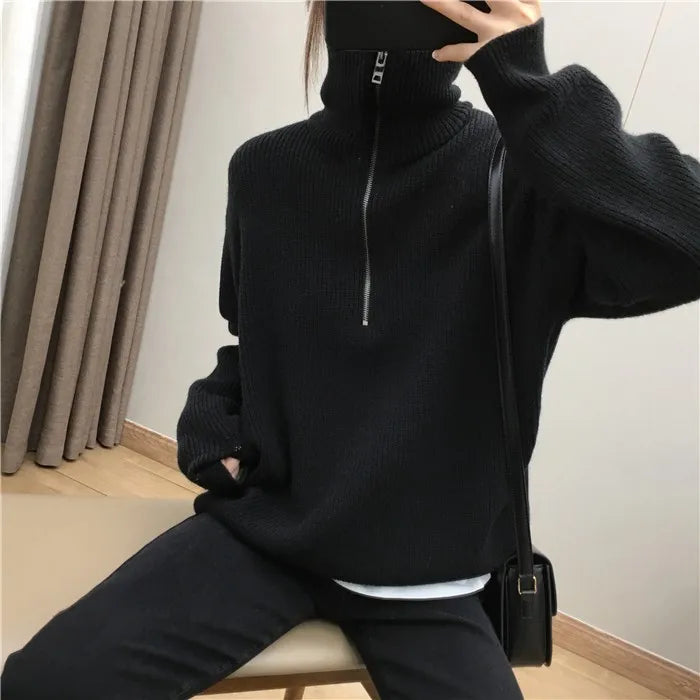 VILZSTUDIOS Casual Knitted Wool Sweater