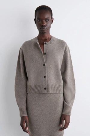 VILZSTUDIOS Basic Grey Knitted Cardigan