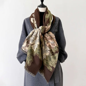 VILZSTUDIOS Two-Sided Jacquard Cashmere Scarf