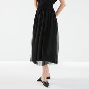 VILZSTUDIOS High Quality Pleated Midi Skirt Women