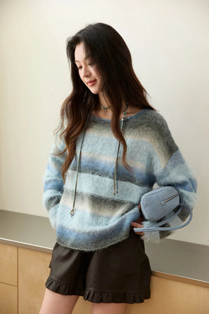 VILZSTUDIOS Blue Gradient Wool Sweater