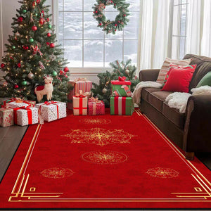 VILZSTUDIOS Luxurious Festive Red Rugs