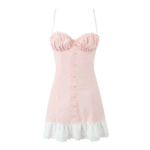 VILZSTUDIOS Sexy Ruched Chest Corset Style Dress