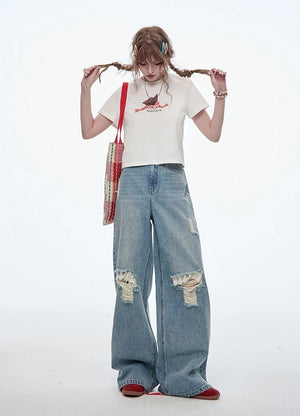 VILZSTUDIOS Classic Wide Leg Jeans
