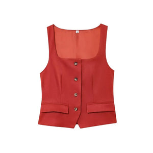 VILZSTUDIOS Classy Button-Up Vest