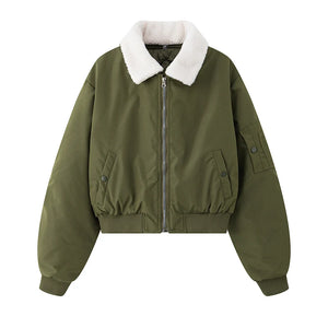 VILZSTUDIOS Warm Retro Biker Style Jacket
