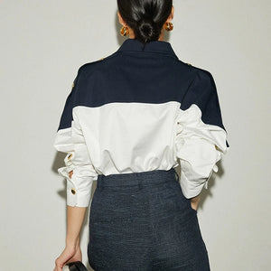 VILZSTUDIOS Patchwork Long Sleeve Shirt