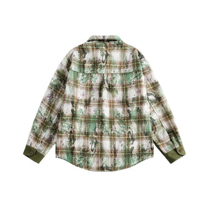 VILZSTUDIOS Oversize Vintage Plaid Shirt