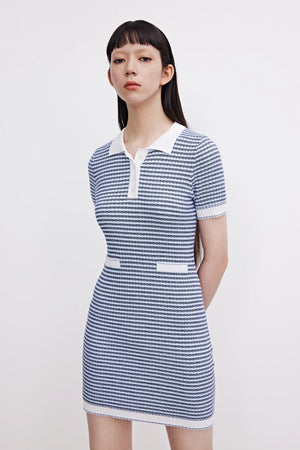 VILZSTUDIOS Vintage Plaid Polo Mini Dress