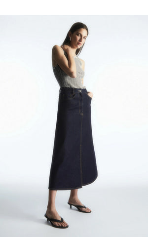 VILZSTUDIOS Striped Silk Blend Tank Top