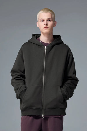 VILZSTUDIOS Premium Trendy Fleece Full Zip Hoodie