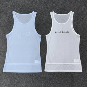 VILZSTUDIOS Simple Slim See-Through Tank Top