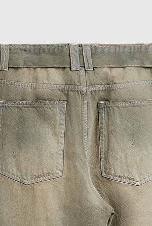 VILZSTUDIOS Retro Loose Washed Casual Jeans