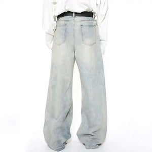 VILZSTUDIOS Washed Wide Leg Jeans