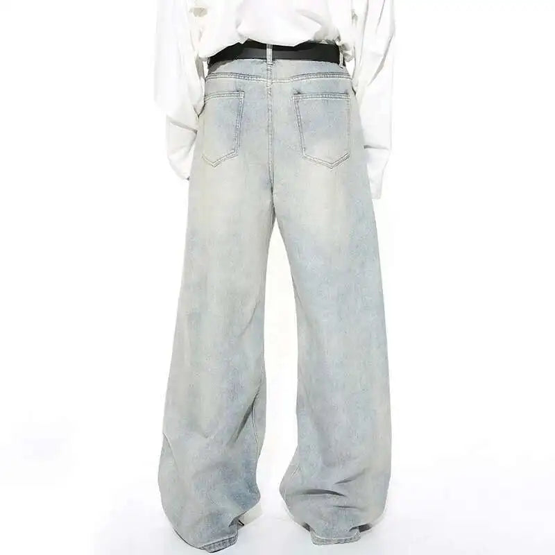 VILZSTUDIOS Washed Wide Leg Jeans