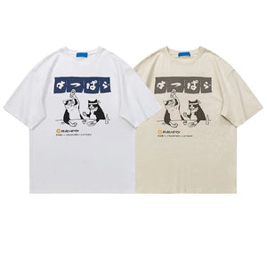 VILZSTUDIOS Japanese Cartoon Cats T-Shirt