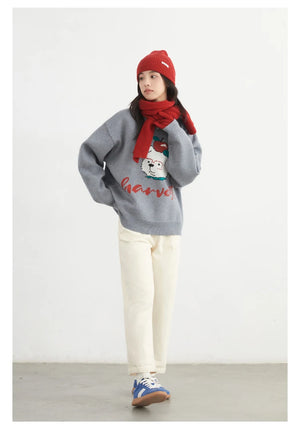VILZSTUDIOS Cozy Cute Bear Sweater