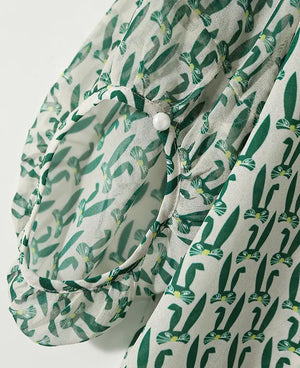 VILZSTUDIOS Versatile Loose Fit Chiffon Summer Blouse