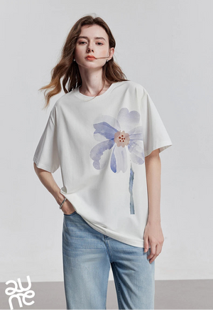 VILZSTUDIOS Stylish Short Sleeve Spring Women T-Shirt