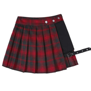 VILZSTUDIOS Gothic Punk Black High Waist Mini