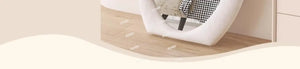 VILZSTUDIOS Full-length mirror Floor-to-ceiling Bedroom full-length mirror Special-shaped irregular cream ins wind fitting mirror