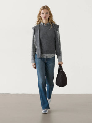VILZSTUDIOS Grey Knit Sleeveless Sweater