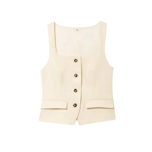 VILZSTUDIOS Classy Button-Up Vest