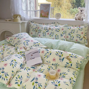VILZSTUDIOS Soft Floral Duvet Bedding Set