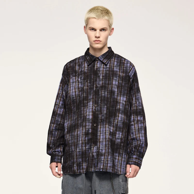 VILZSTUDIOS Plaid Checkered High Street Shirt