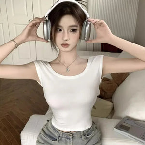 VILZSTUDIOS Stylish Sexy Backless Slim Fit T-Shirt