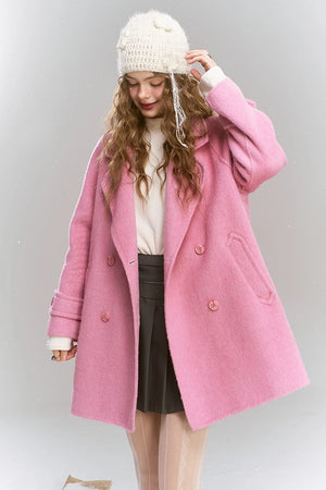 VILZSTUDIOS Retro Plaid Plush Preppy Coat