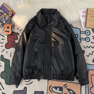 VILZSTUDIOS Stylish American PU Leather Jacket
