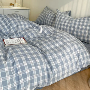 VILZSTUDIOS Vibrant Plaid Nordic Duvet Bedding Set