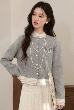 VILZSTUDIOS Chic Woolen Knitted Cardigan