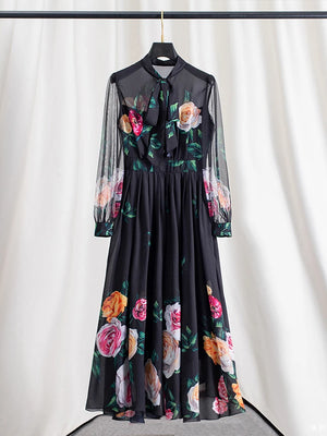 VILZSTUDIOS Floral Maxi Dress Gown