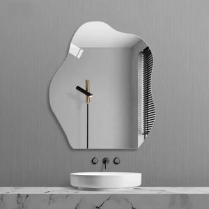 VILZSTUDIOS High Definition Acrylic Irregular Bathroom Mirror Wall Mirror Sticker Anti Shatter Non Glass Living Room Decorative Mirror