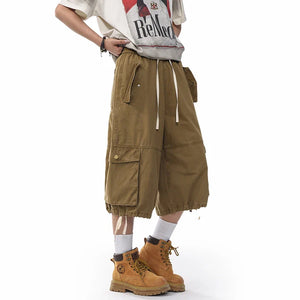 VILZSTUDIOS Loose Wide Leg Cargo Jorts