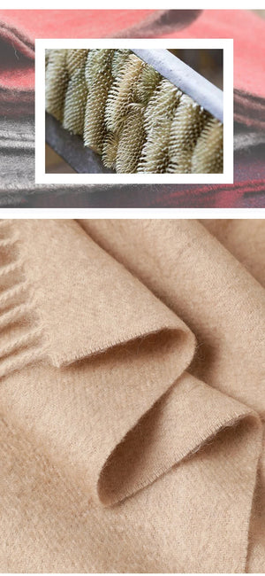 VILZSTUDIOS Winter Scarf Women Wool Scarves Adult Scarves for ladies 100% Wool scarft women Fashion Cashmere Poncho Wrap