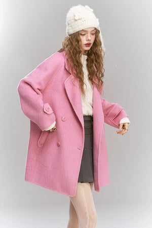 VILZSTUDIOS Retro Plaid Plush Preppy Coat